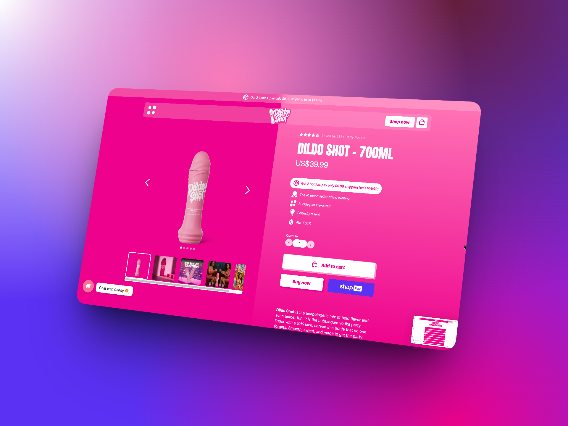 Ontwerp van Dildo Shot, beeld 1