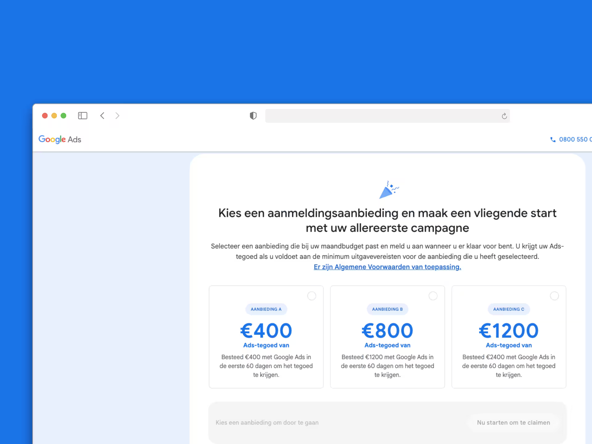 Google Ads kosten en budget in een campagneoverzicht