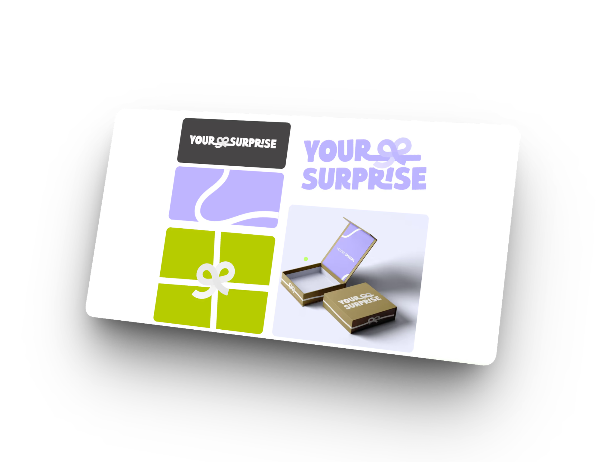 Voorbeeld van de branding van YourSuprise
