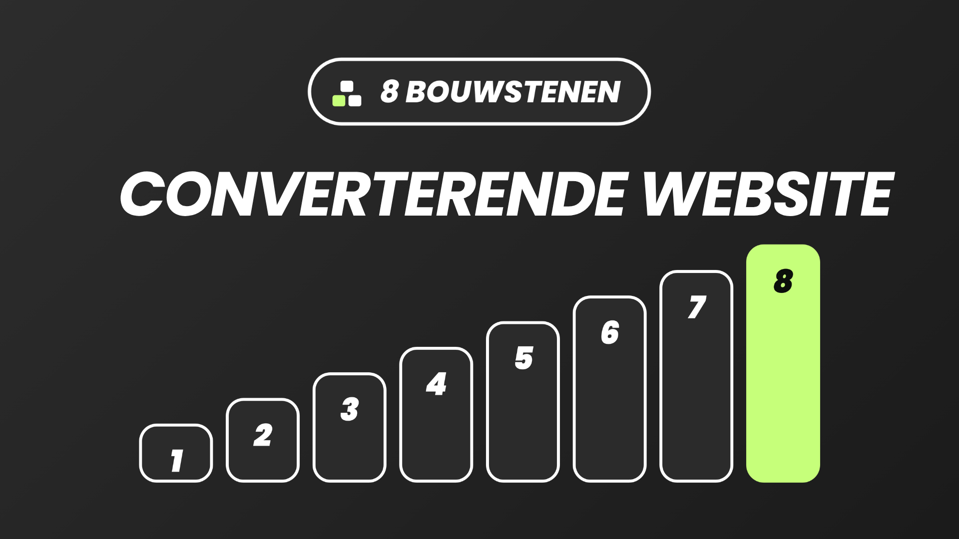 Converterende website: de 8 bouwstenen van een site die bezoekers omzet in klanten