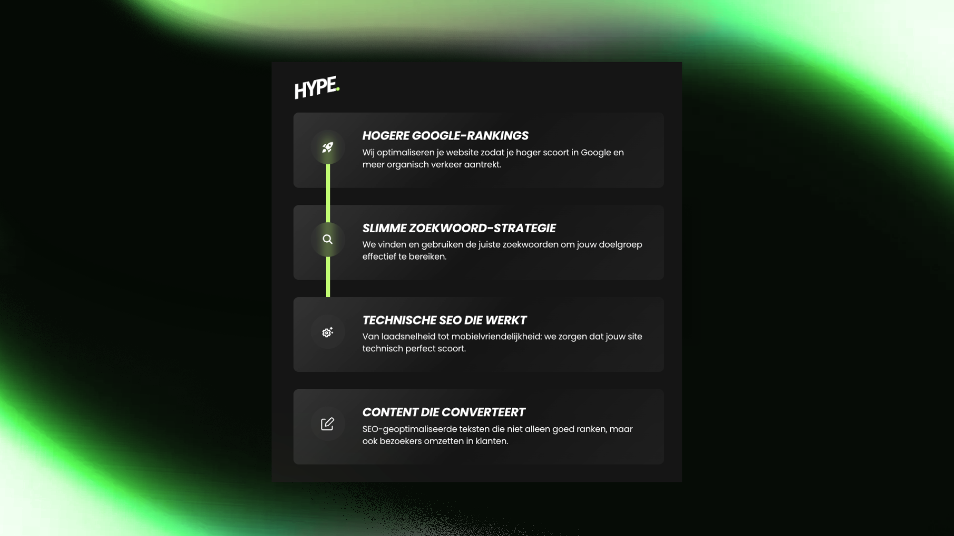 Kernwaarden op SEO gebied vanuit HYPE Agency