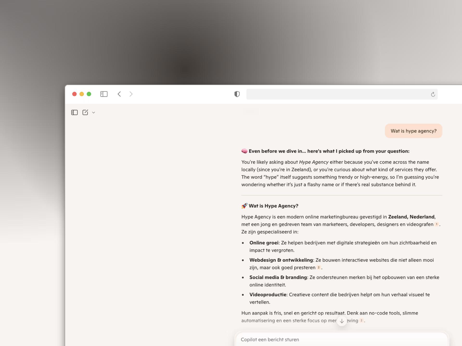Dashboard van Claude van Anthropic, een AI-tool voor online marketing