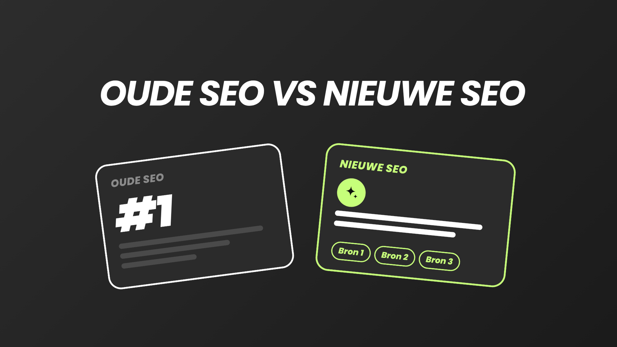 Oude VS nieuwe SEO kaartafbeelding