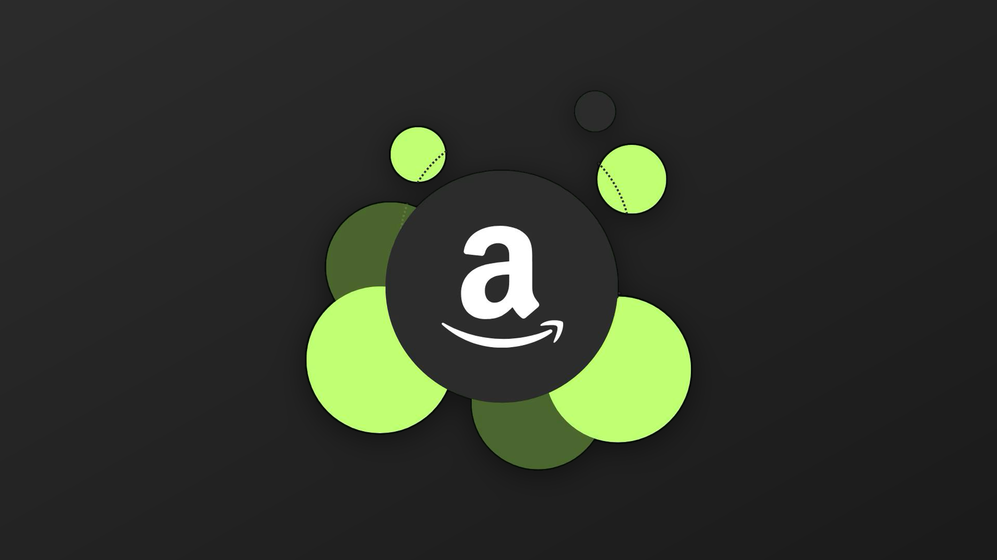 Amazon logo met cirkels