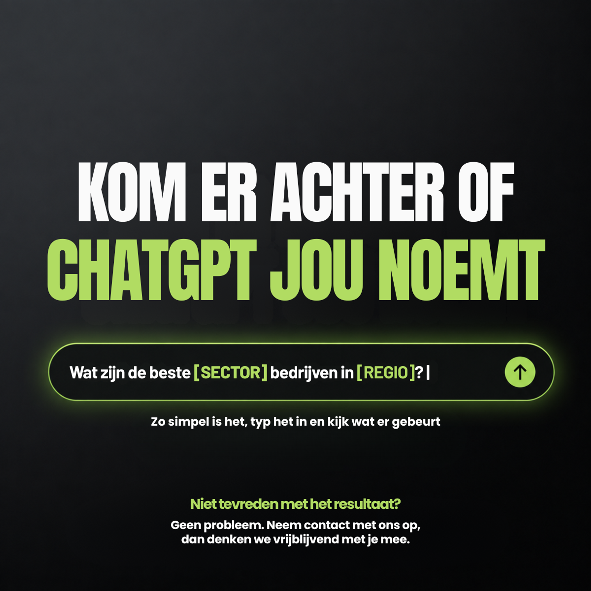Nulmeting voor AEO door te testen of ChatGPT jouw merk noemt