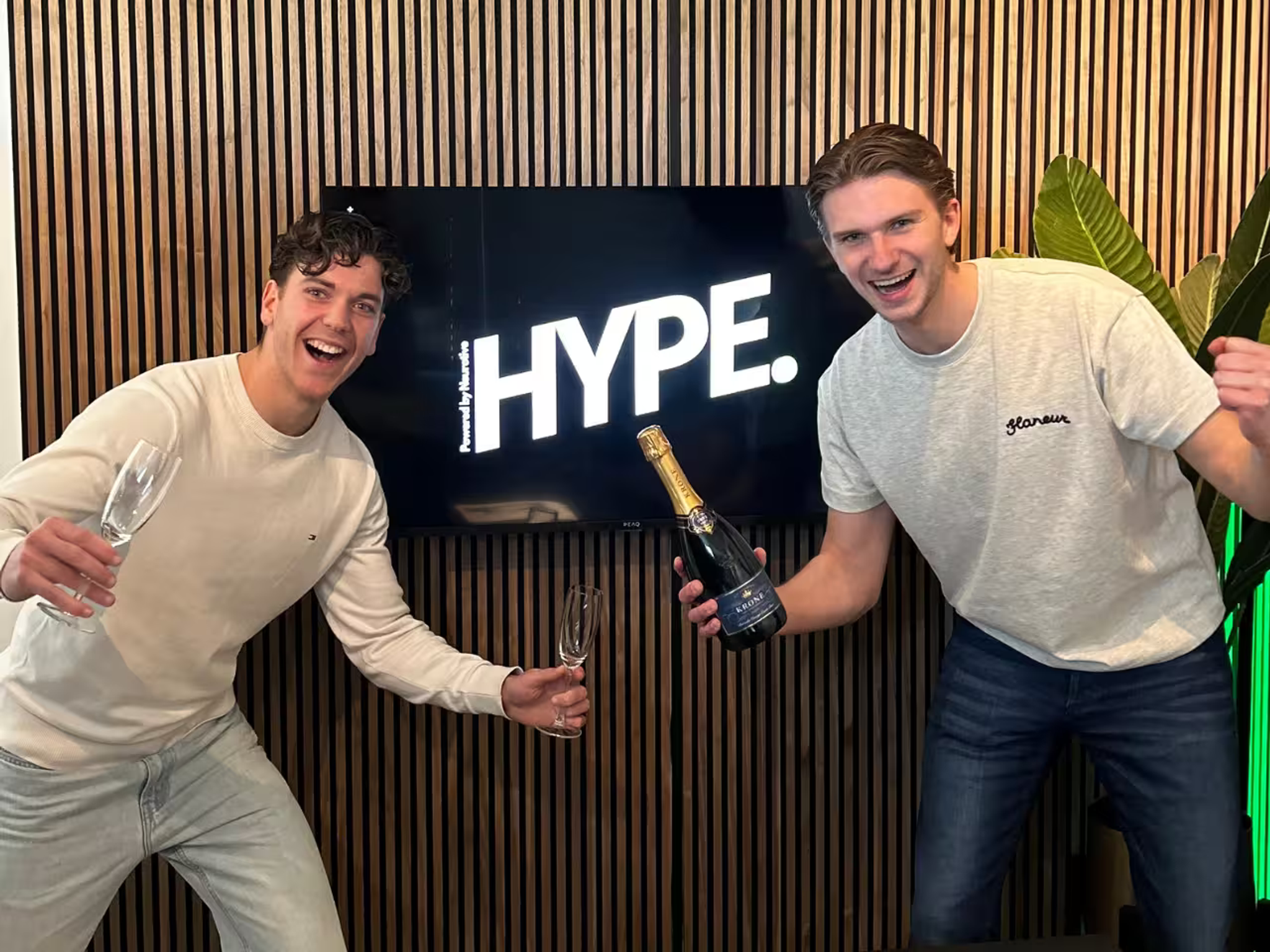 Arthur en Mike van HYPE Agency vier jaar na de start van het bureau