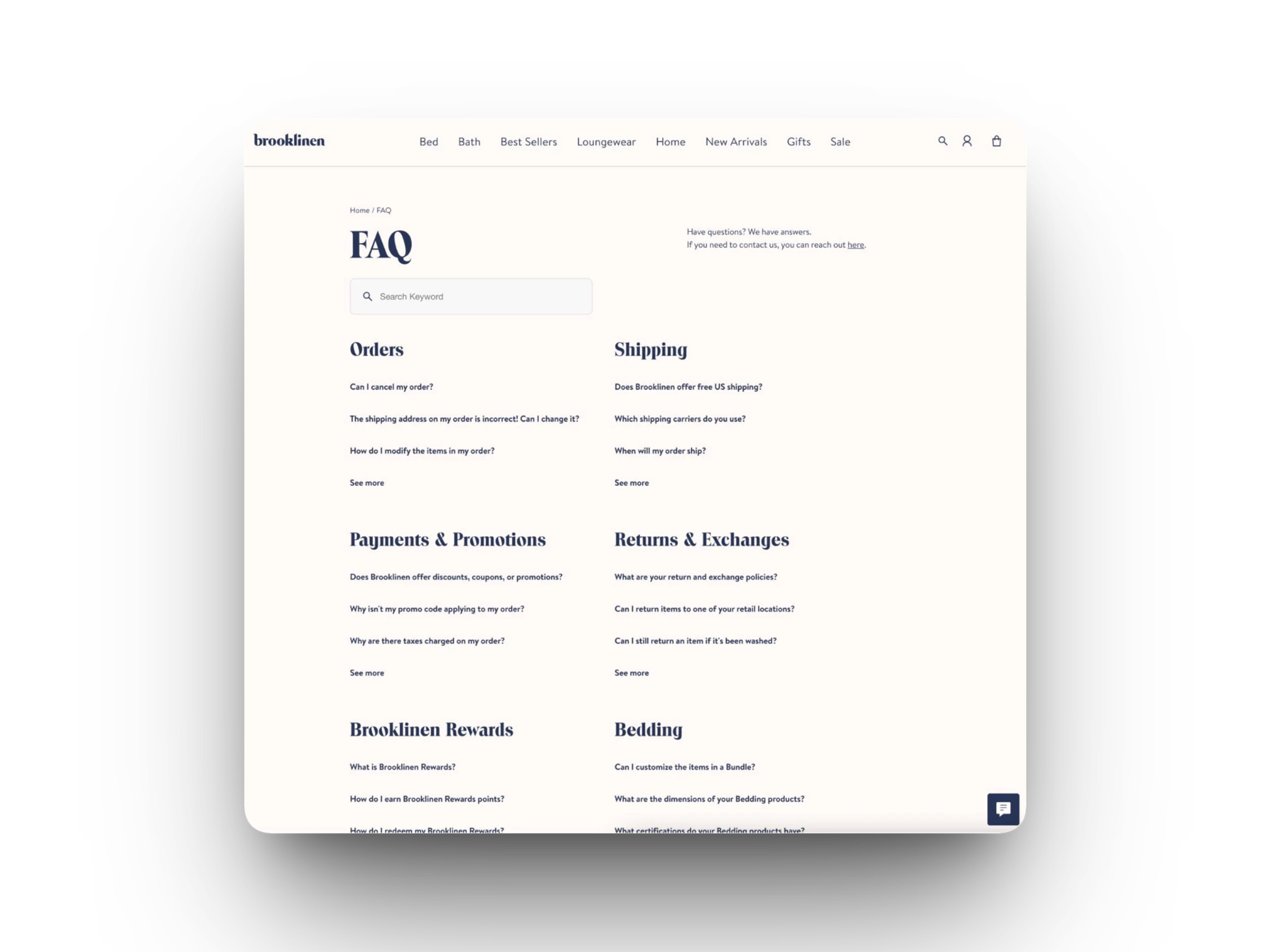 Een voorbeeld van een duidelijke, korte FAQ lijst die goed gelezen word door AI zoekmachines