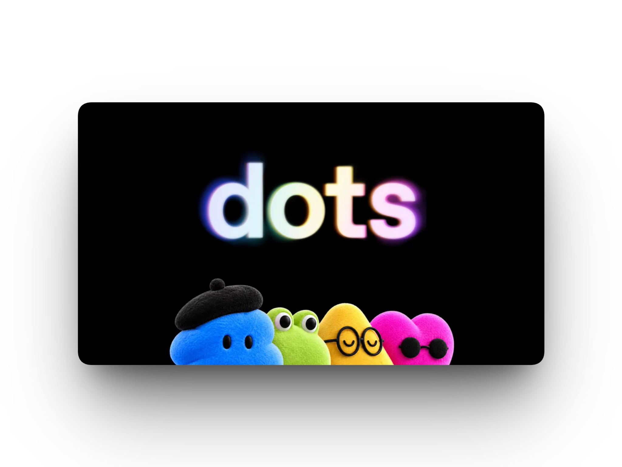 Logo van OpenAI Dots met de kleurrijke Dots-figuurtjes