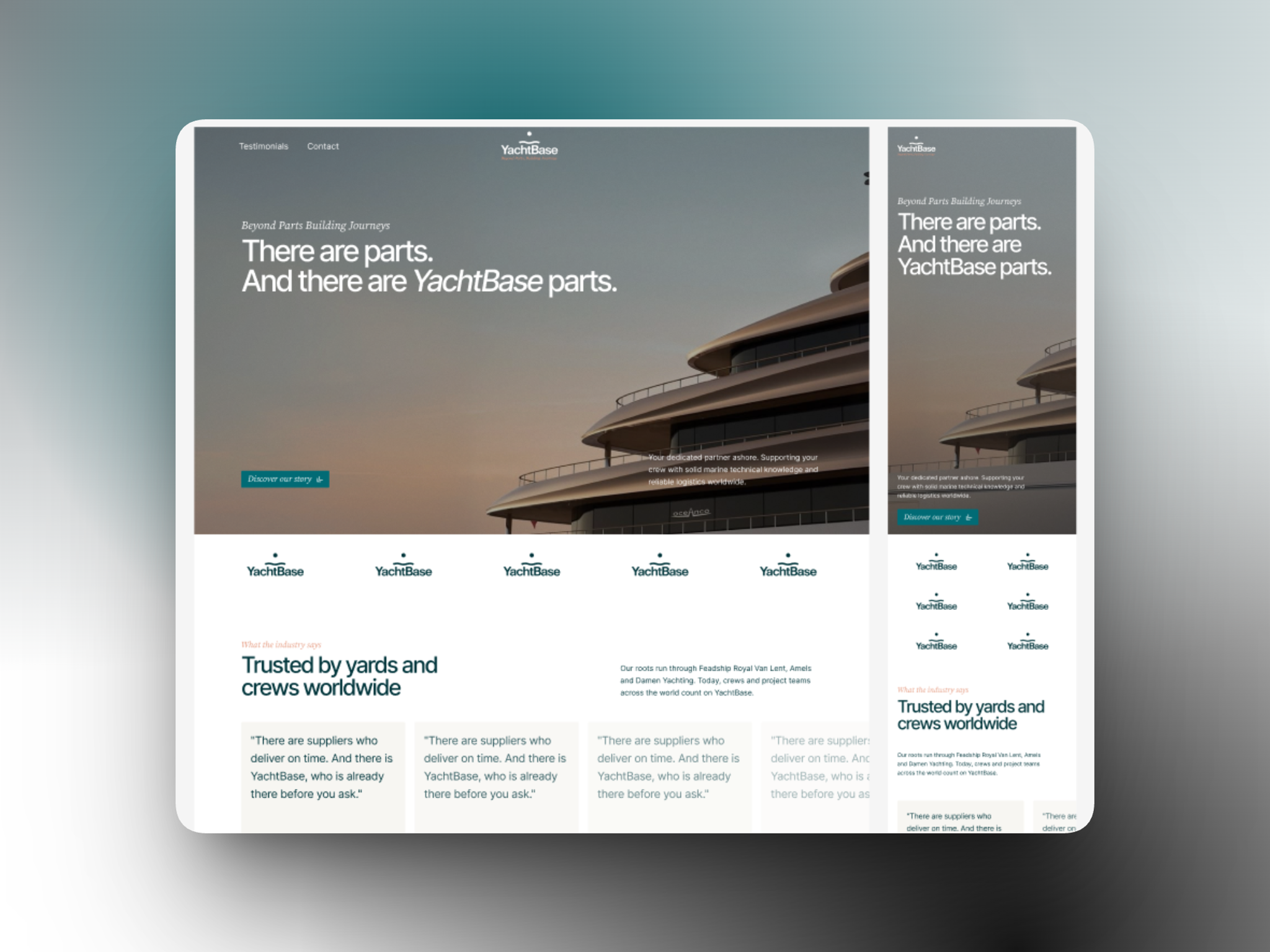 Maak altijd 2 designs, 1 op mobile en 1 op desktop