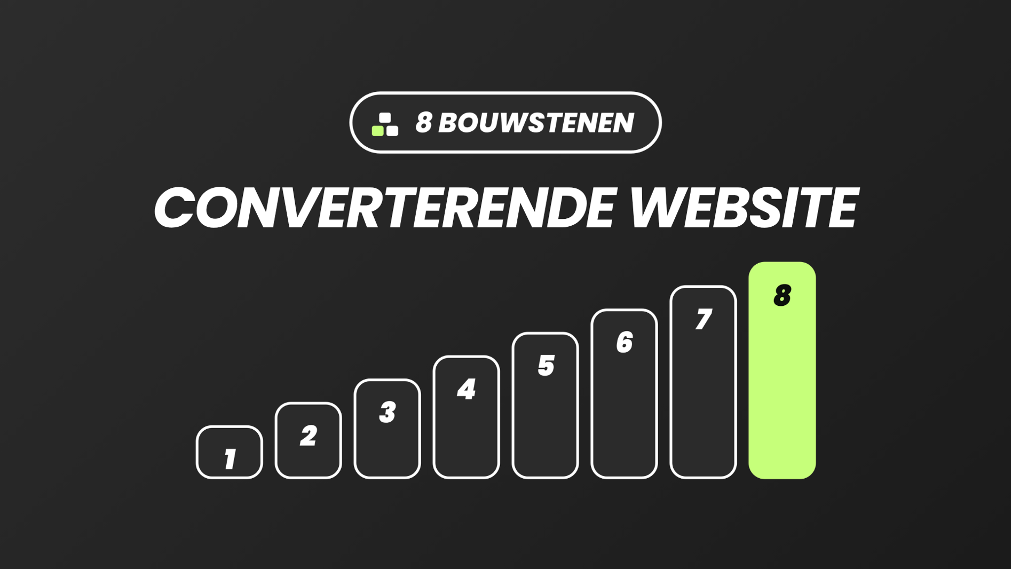 Converterende website 8 bouwstenen
