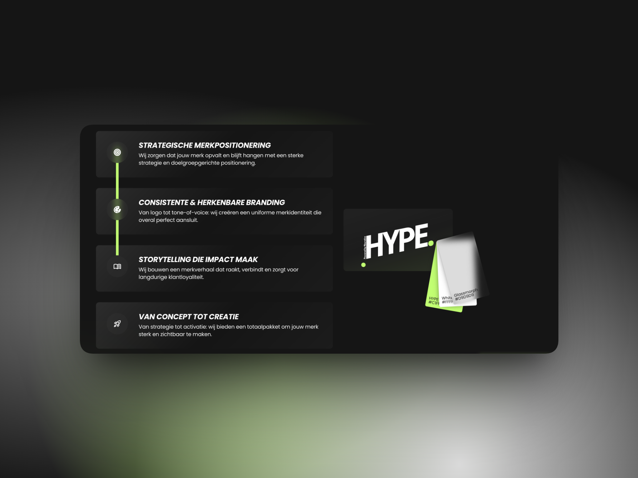 De vier branding kernwaarden van HYPE Agency