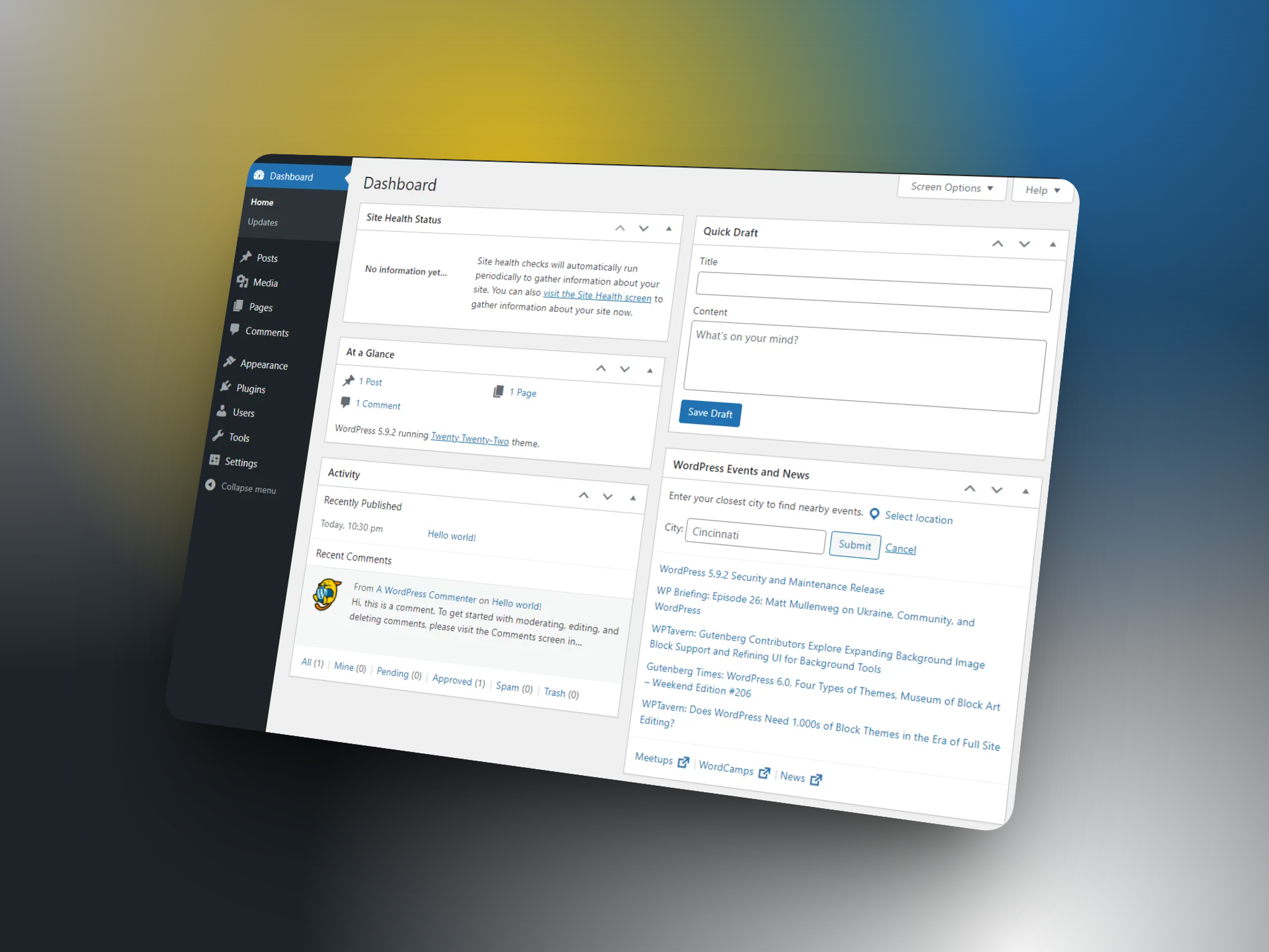De visuele omgeving van WordPress met plugins, vergeleken met Webflow en Shopify