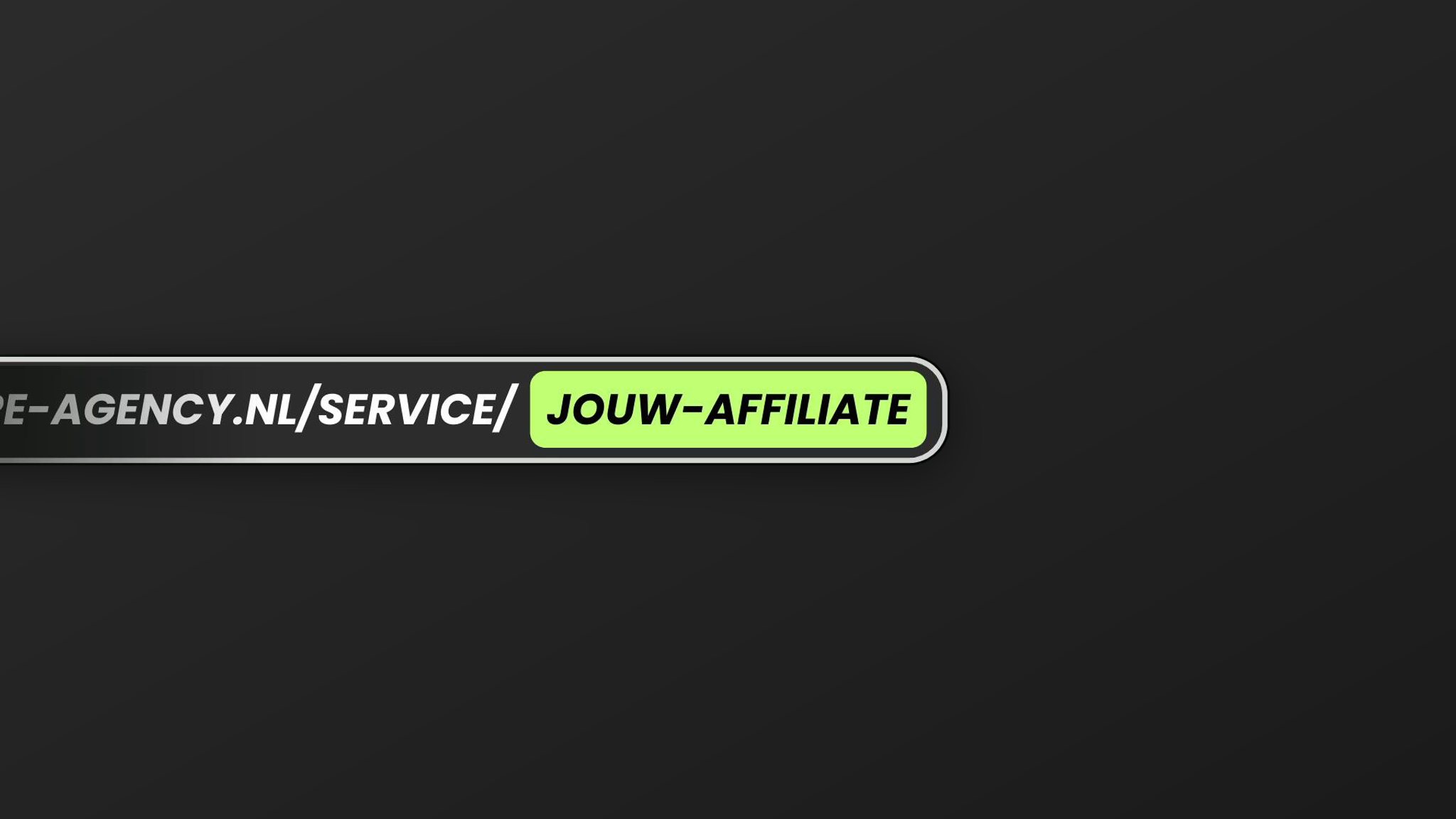 Balk met een affiliate link