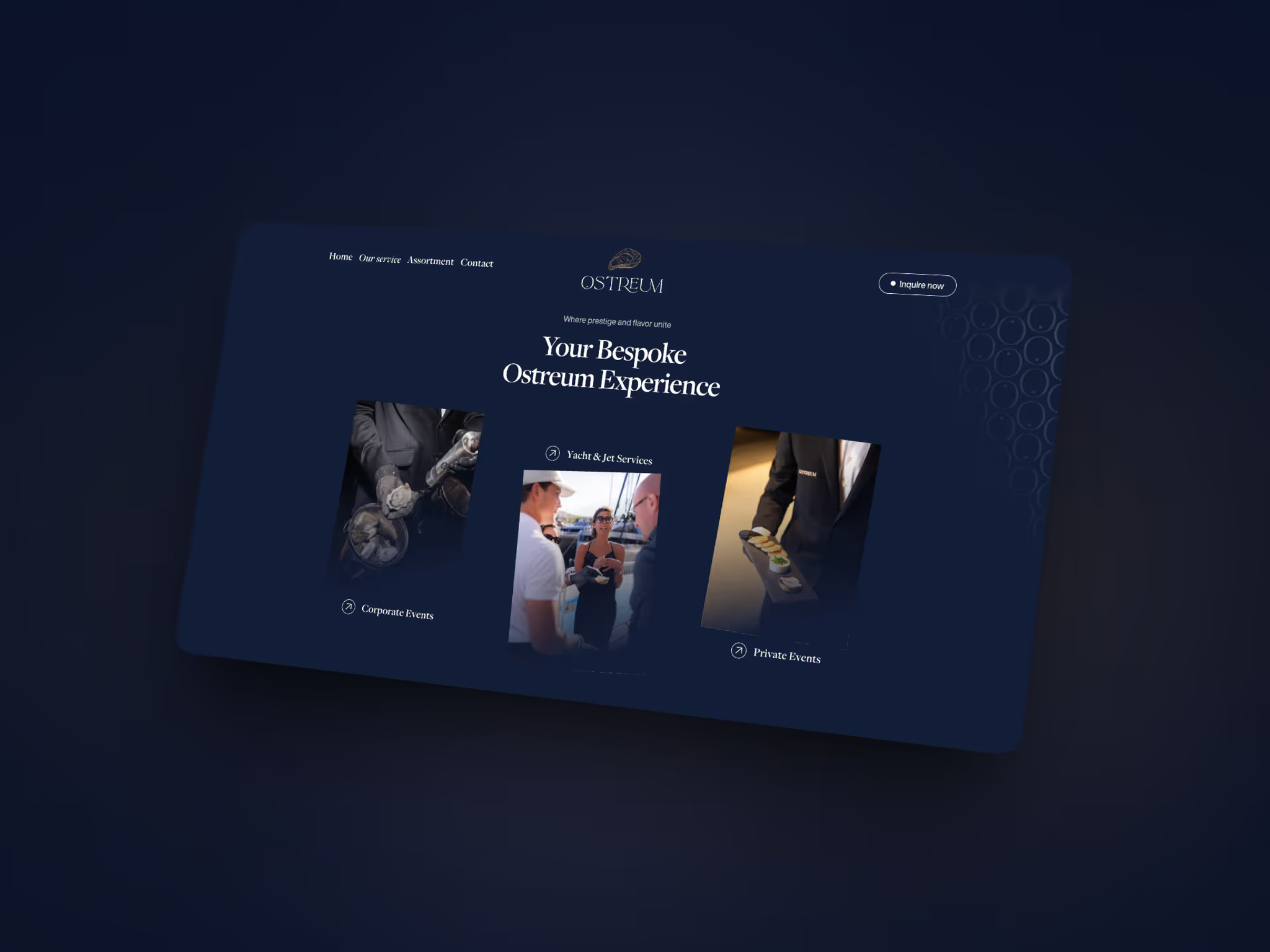 Voorbeeld van de productpagina van Ostreum
