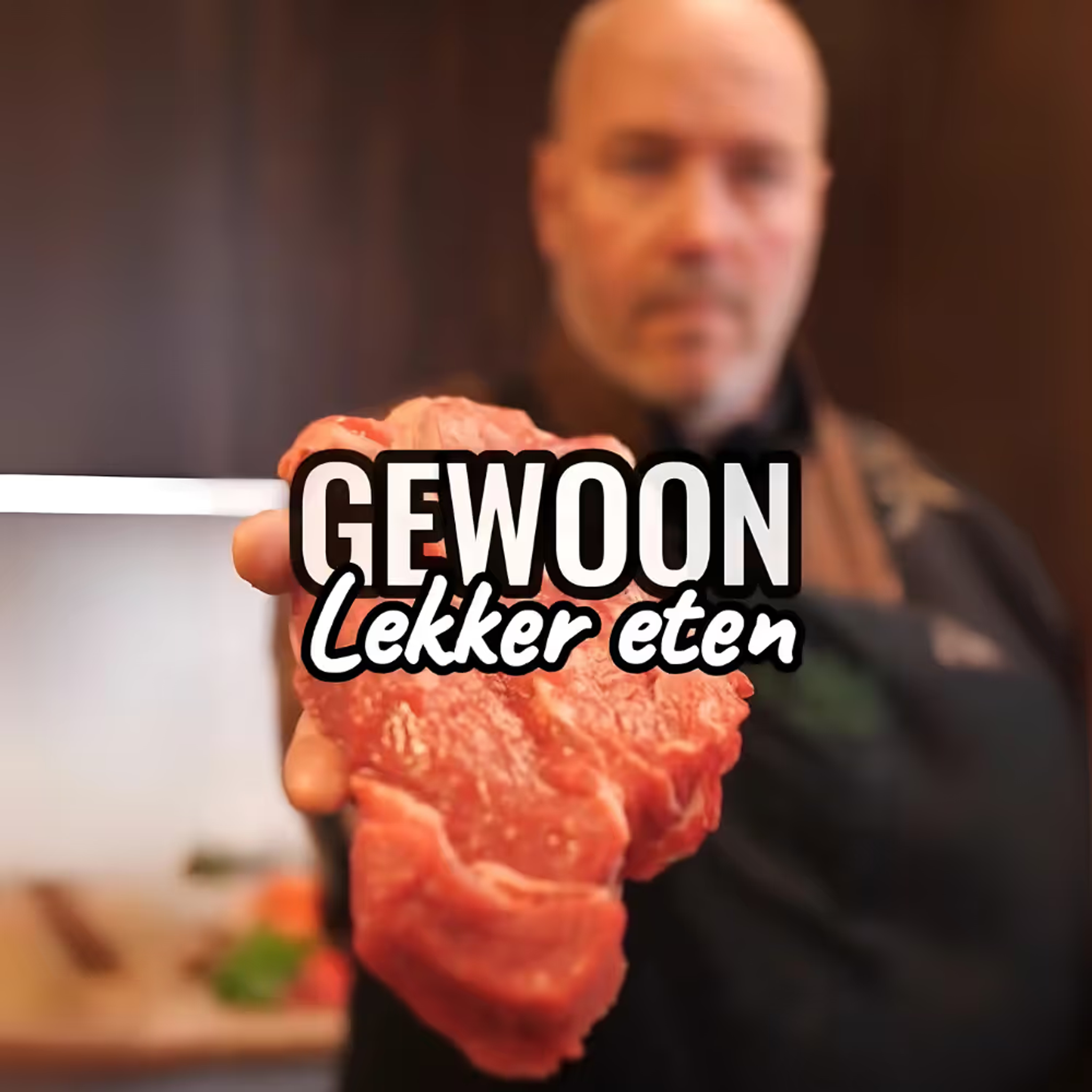 Gewoon lekker eten visual van Keurslager Cees Mol