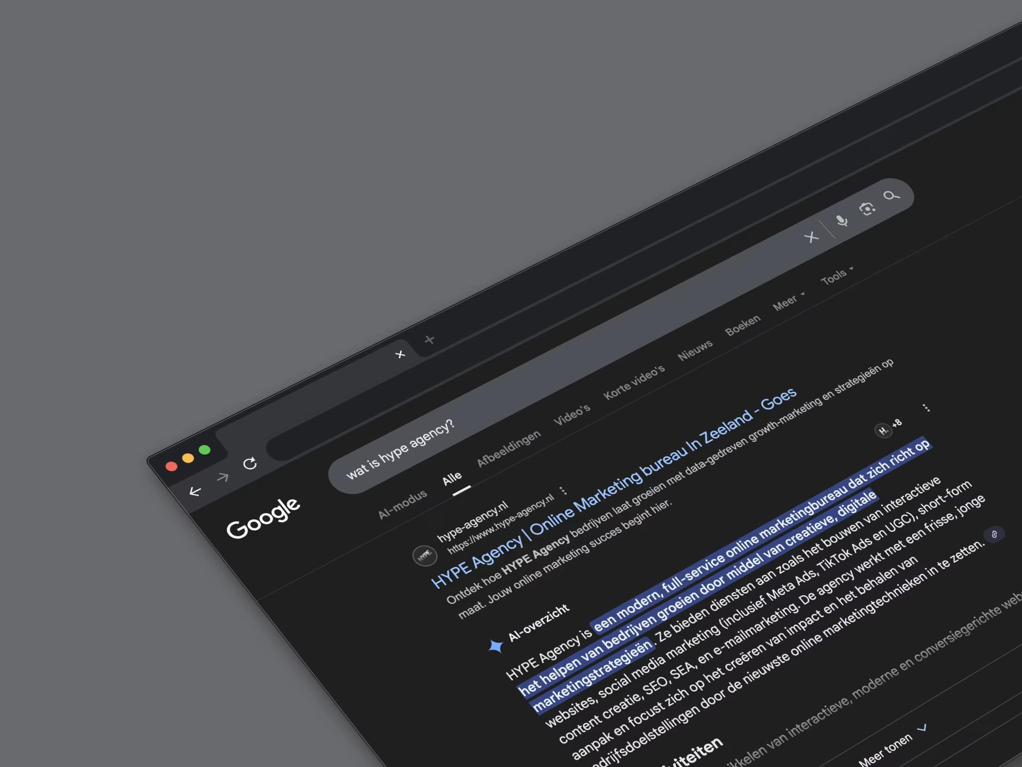 Dashboard met marketingresultaten per kanaal