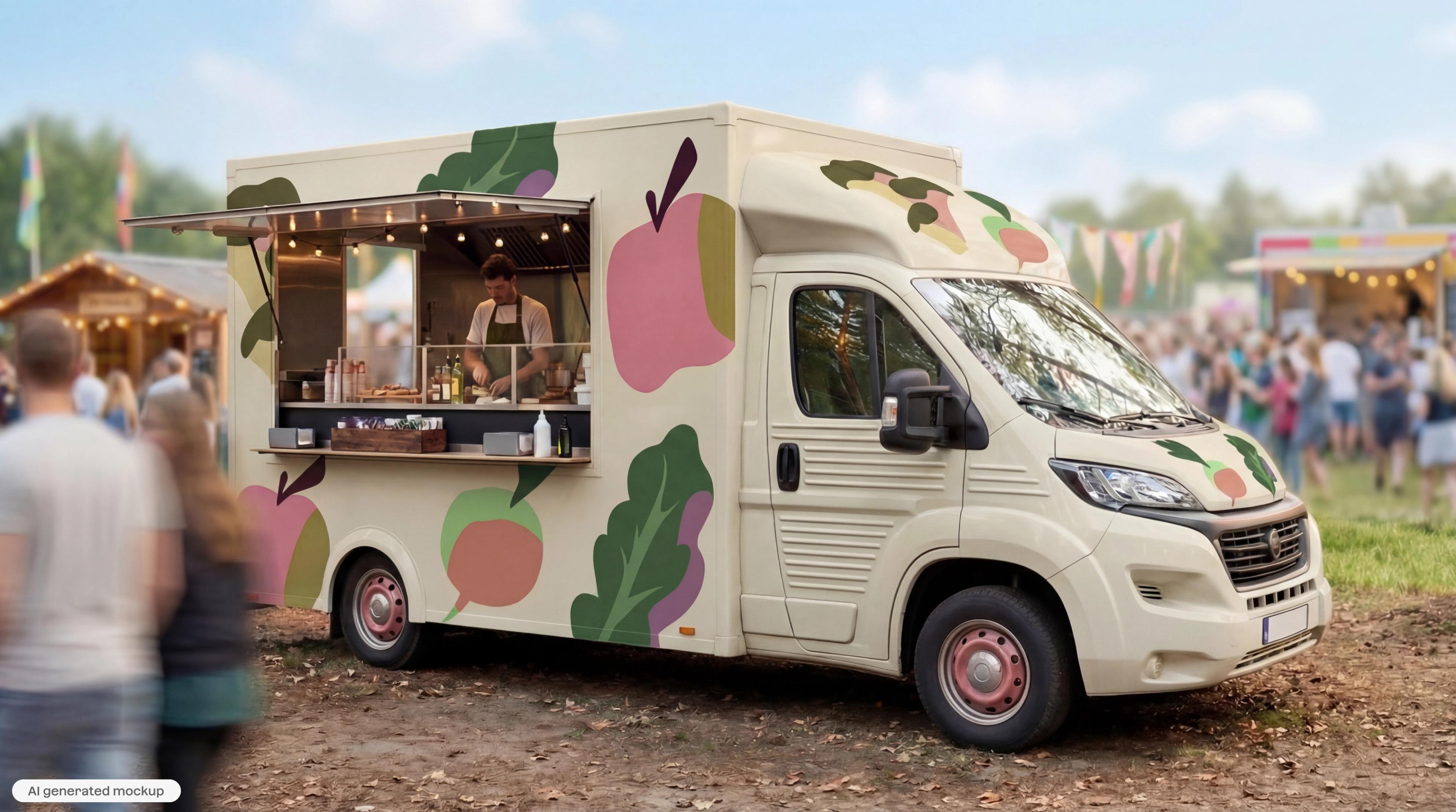 Mockup of van