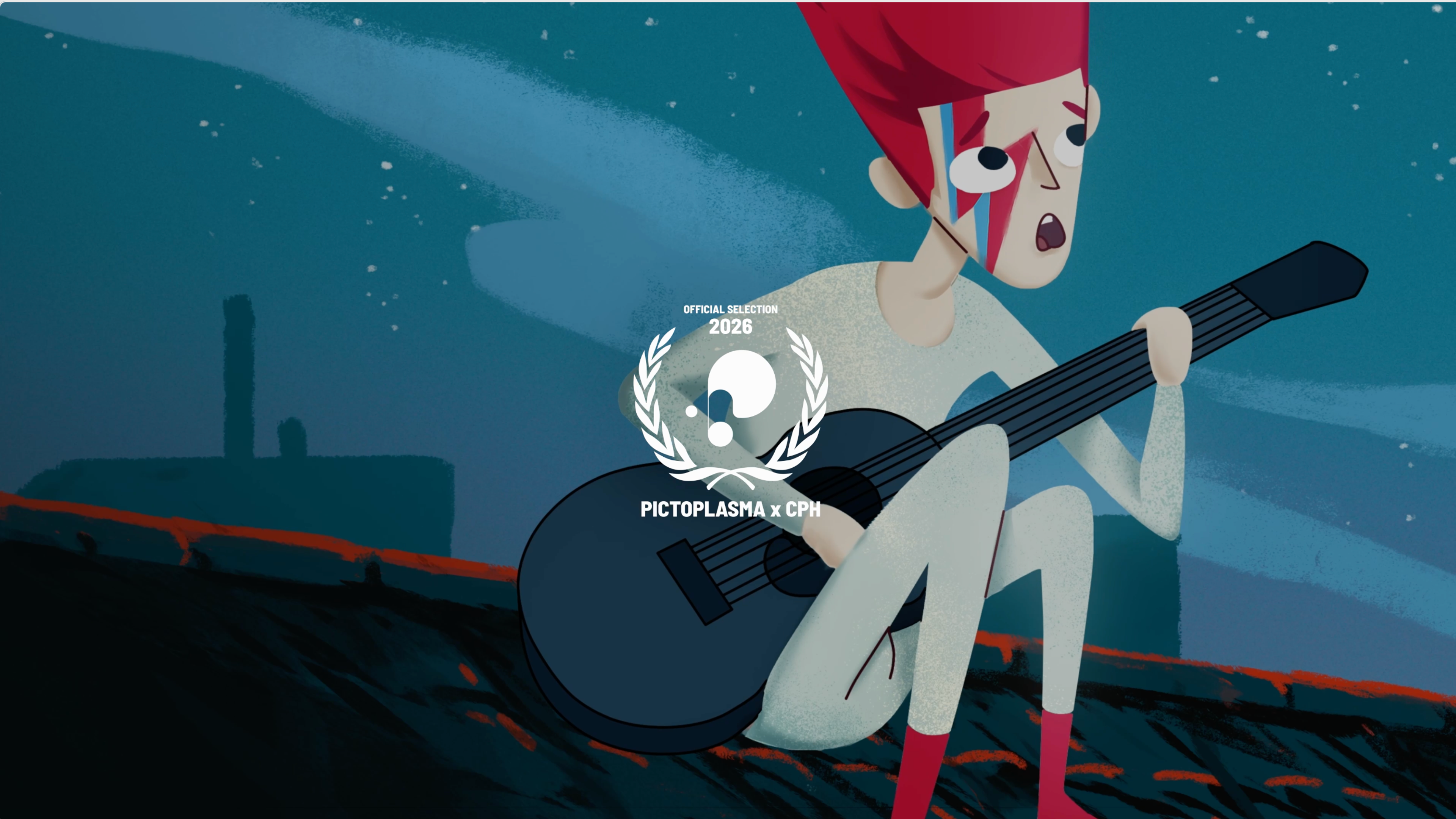 Ziggy the boy who loved Bowie title card