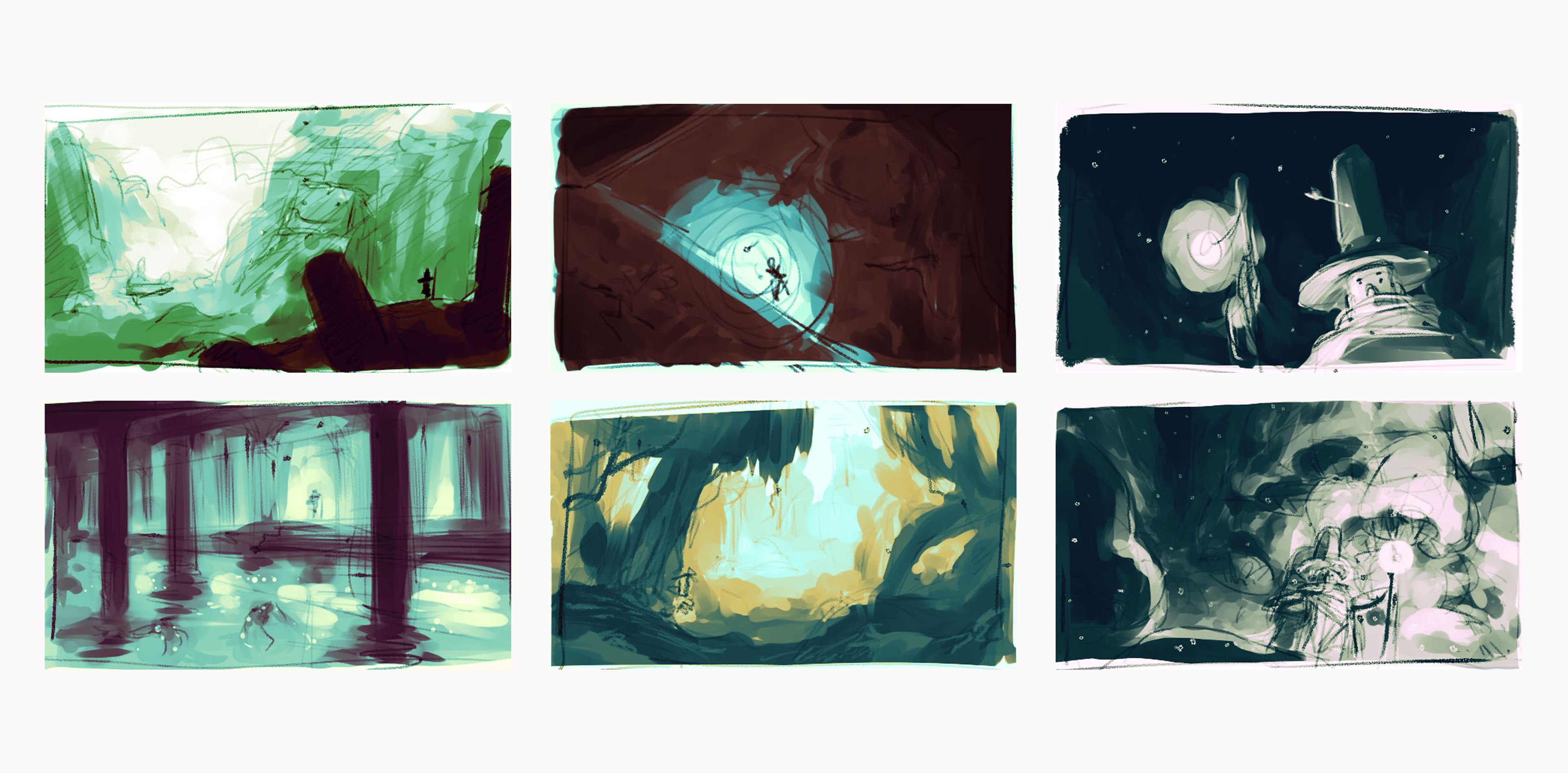 Background mood sketches