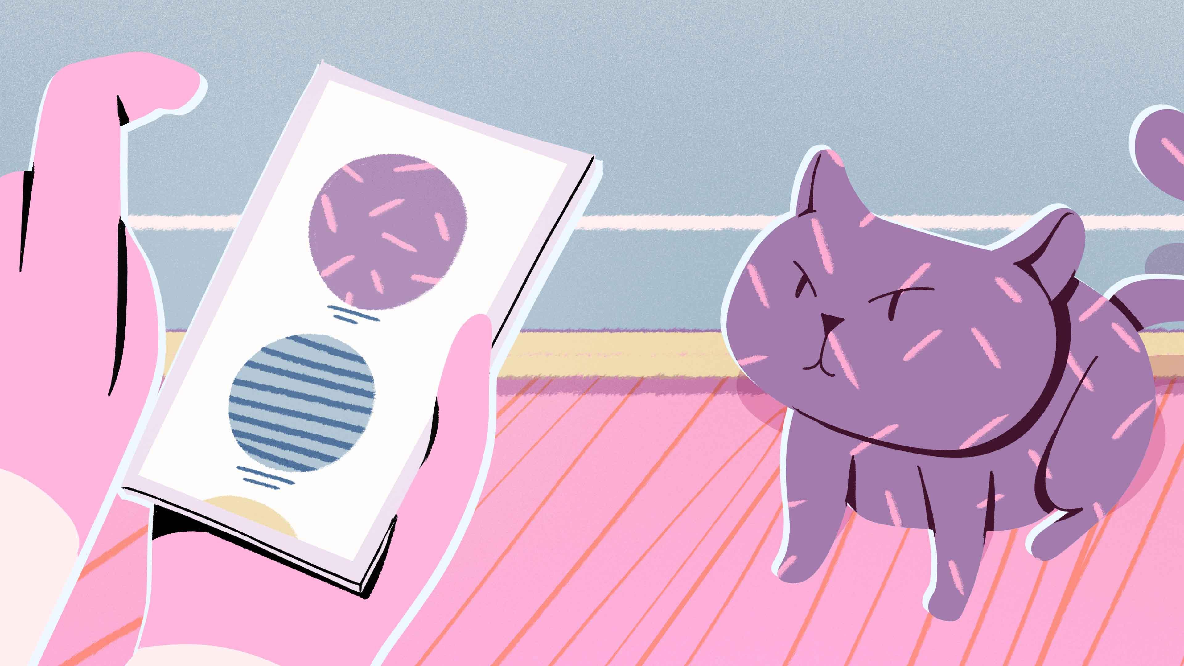 Cat changing color