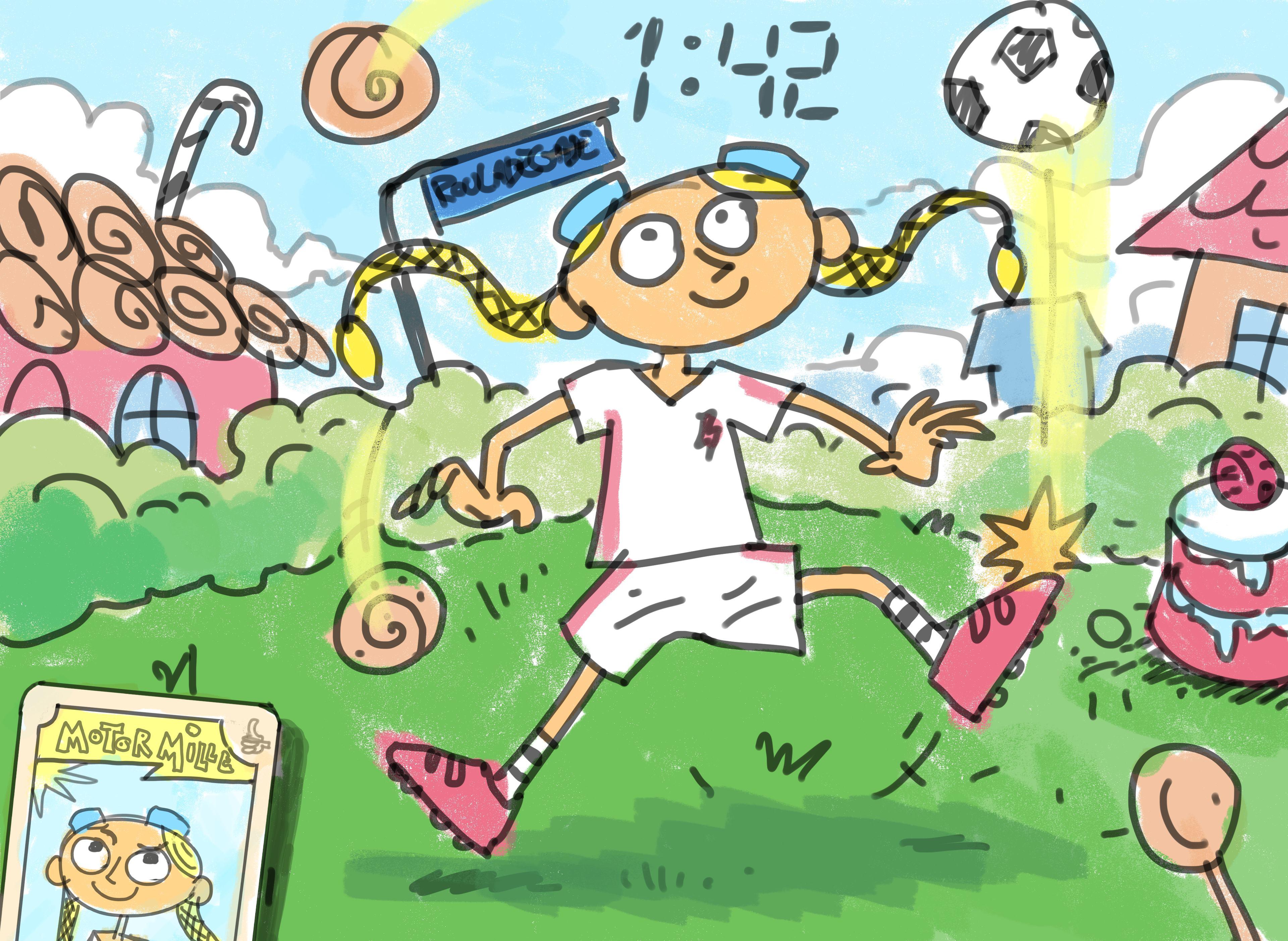 Joggling game sketch