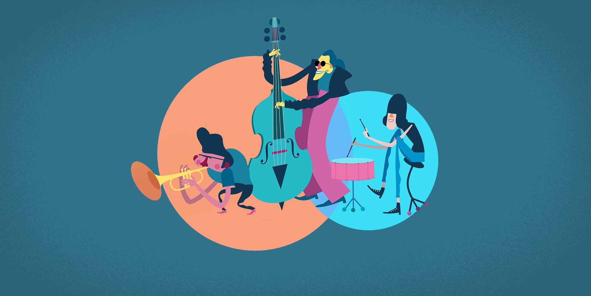 three guys playing jazz