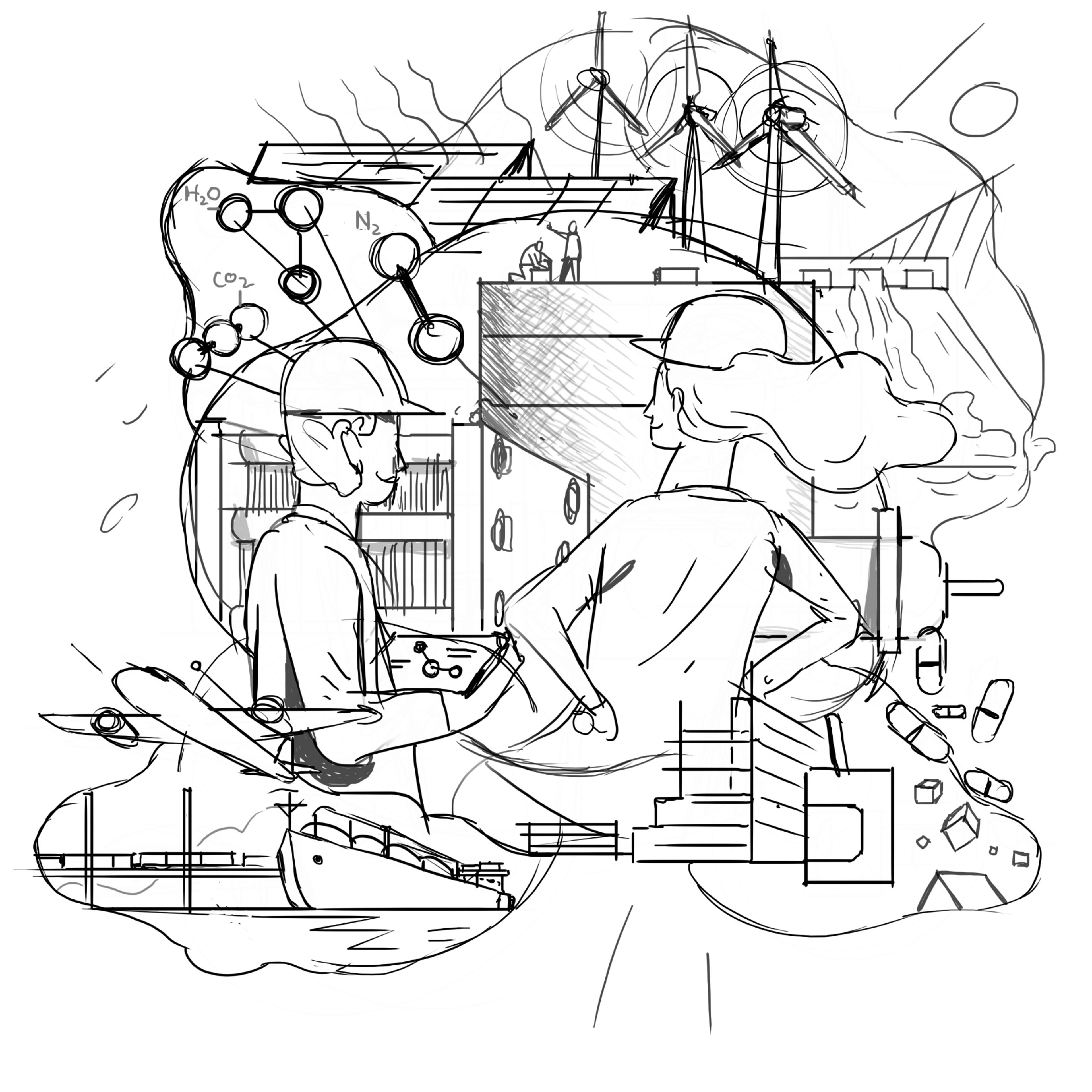 engineers and sustainable technological advancements