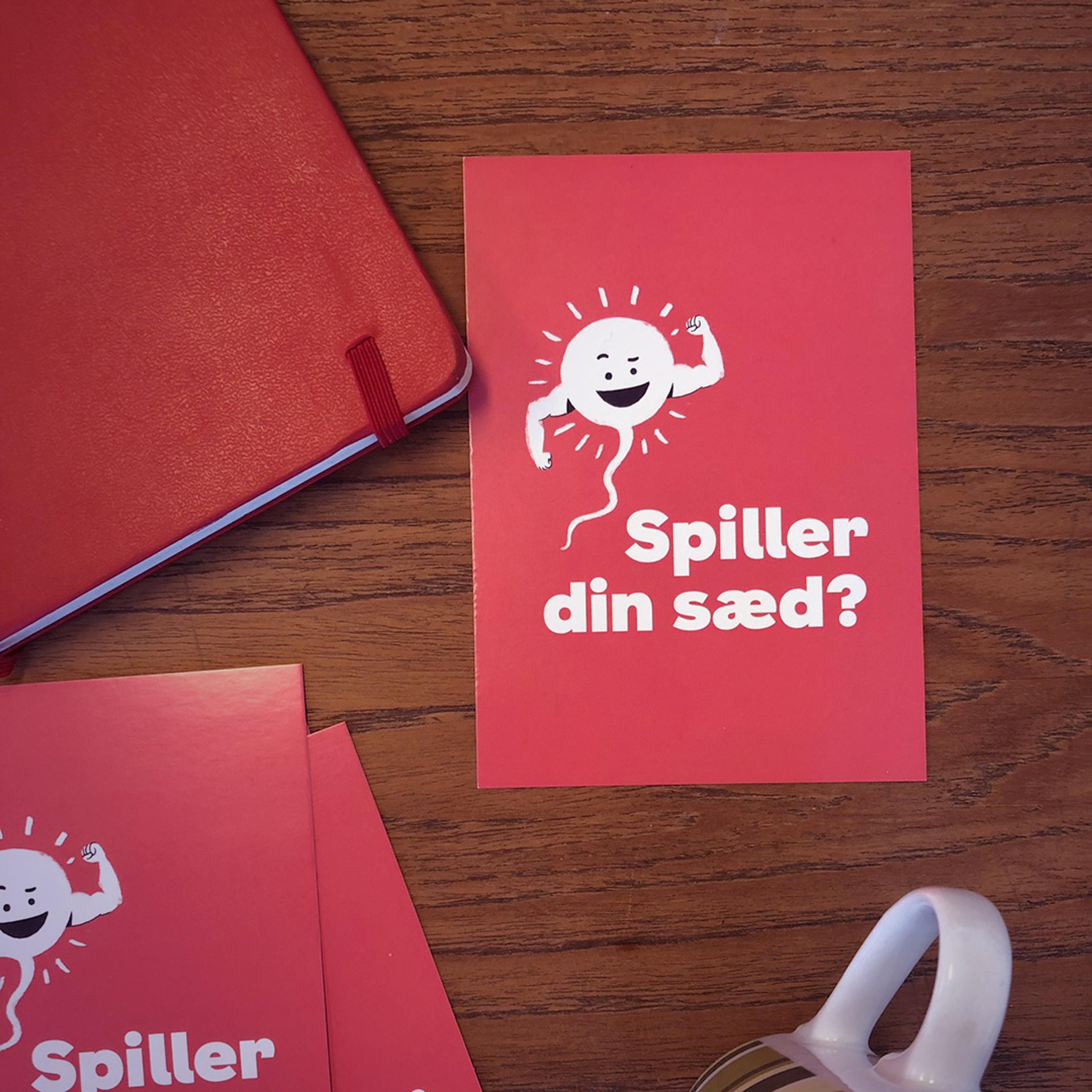Flyer for Spiller din sæd