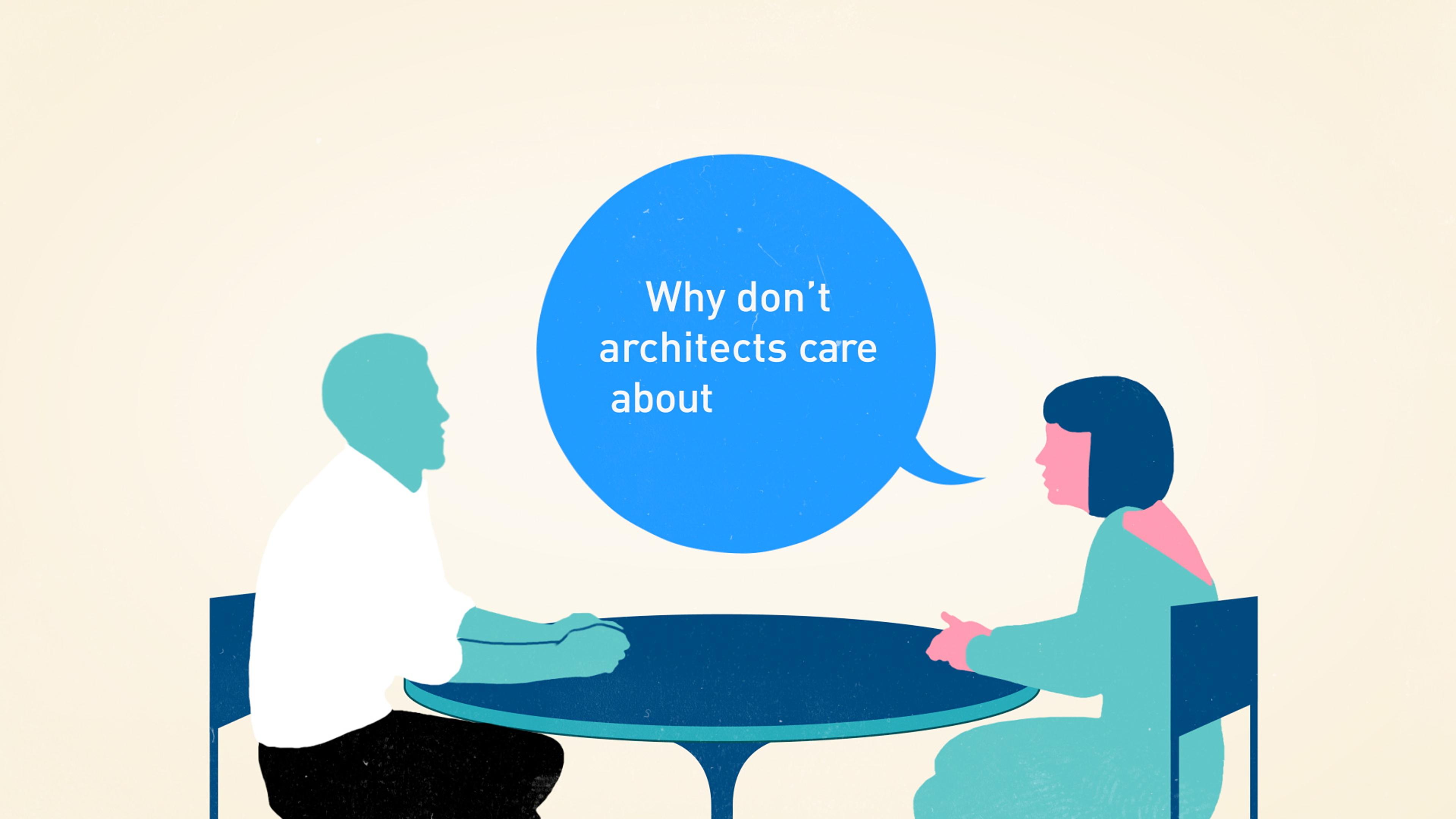 an architect and psychologist discussing