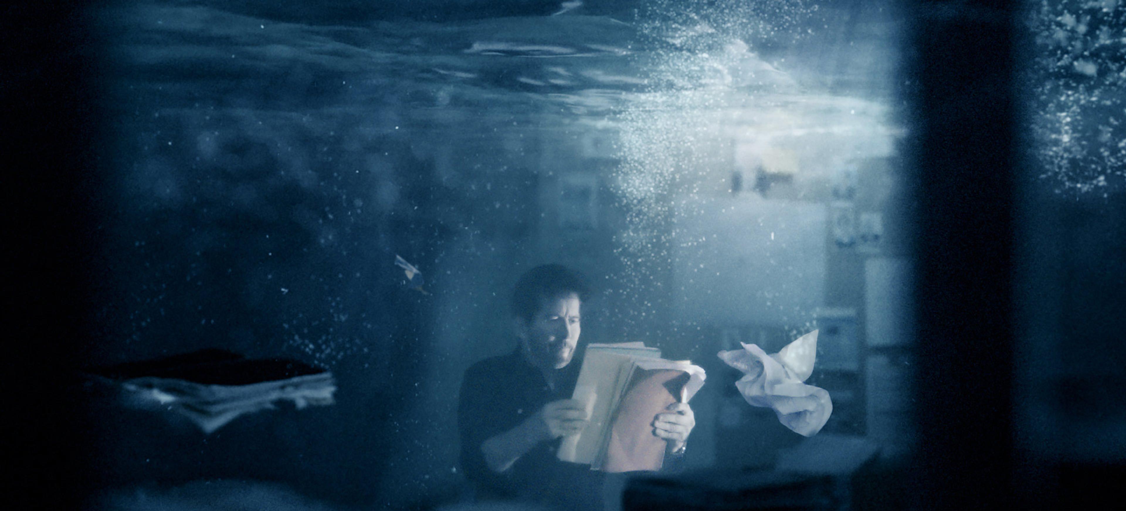 Man looking at papers