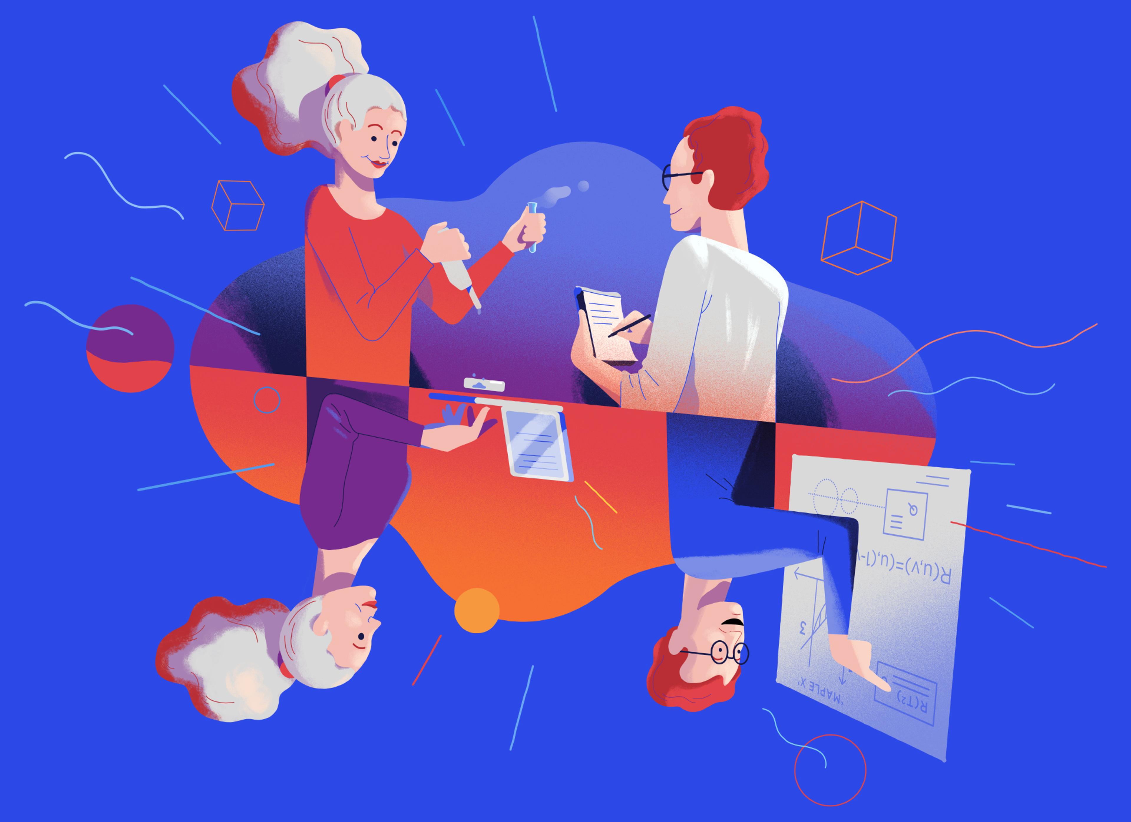 illustrated science experiment