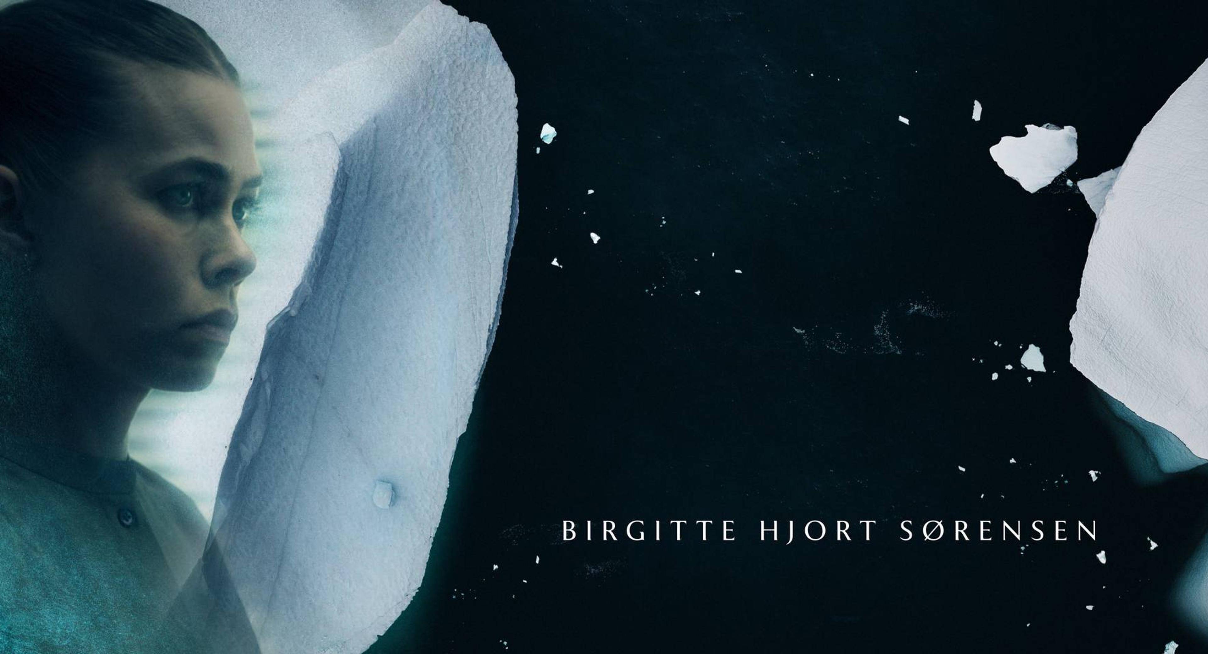 blonde woman on drift ice