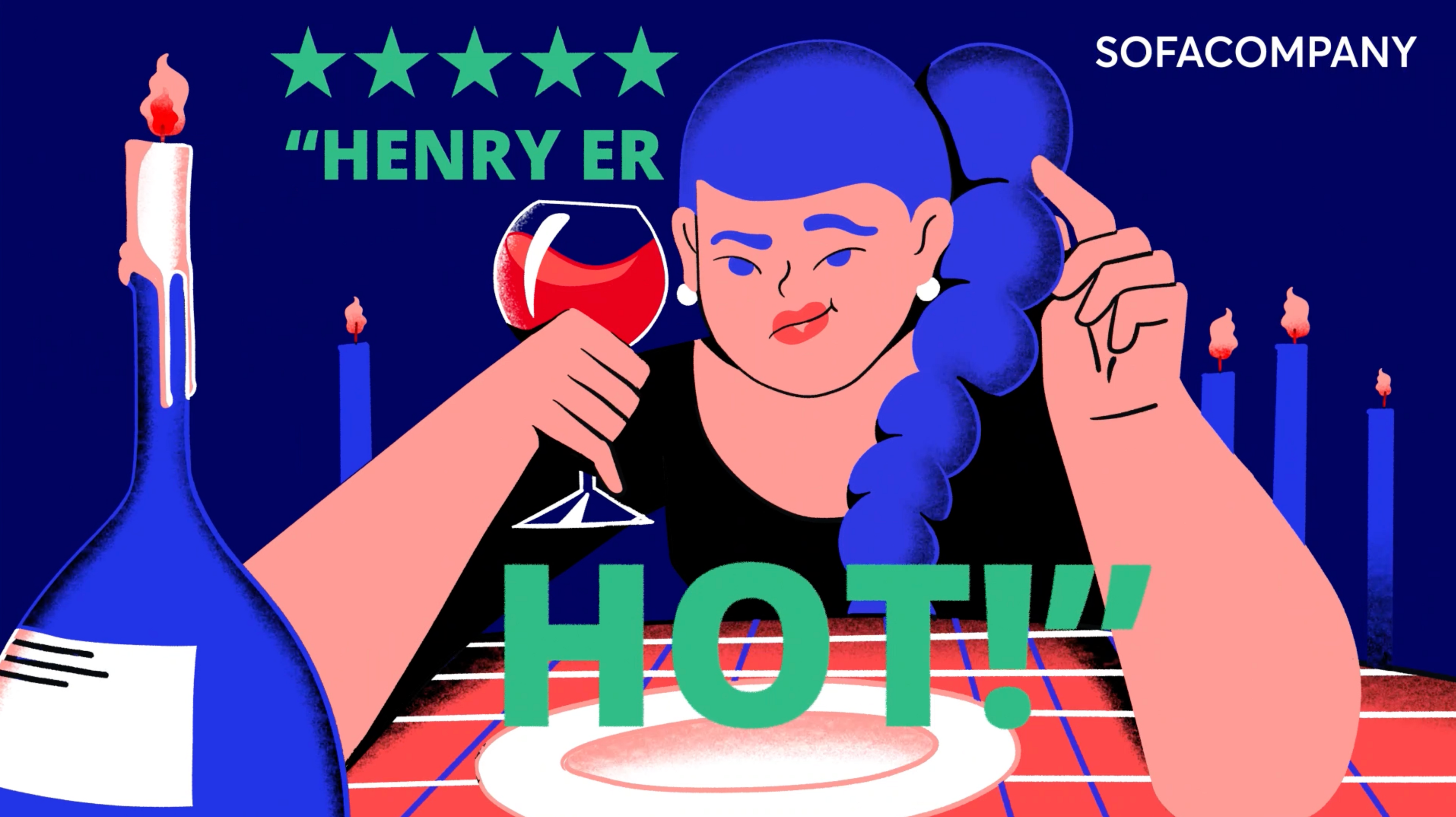 Woman with wineglass