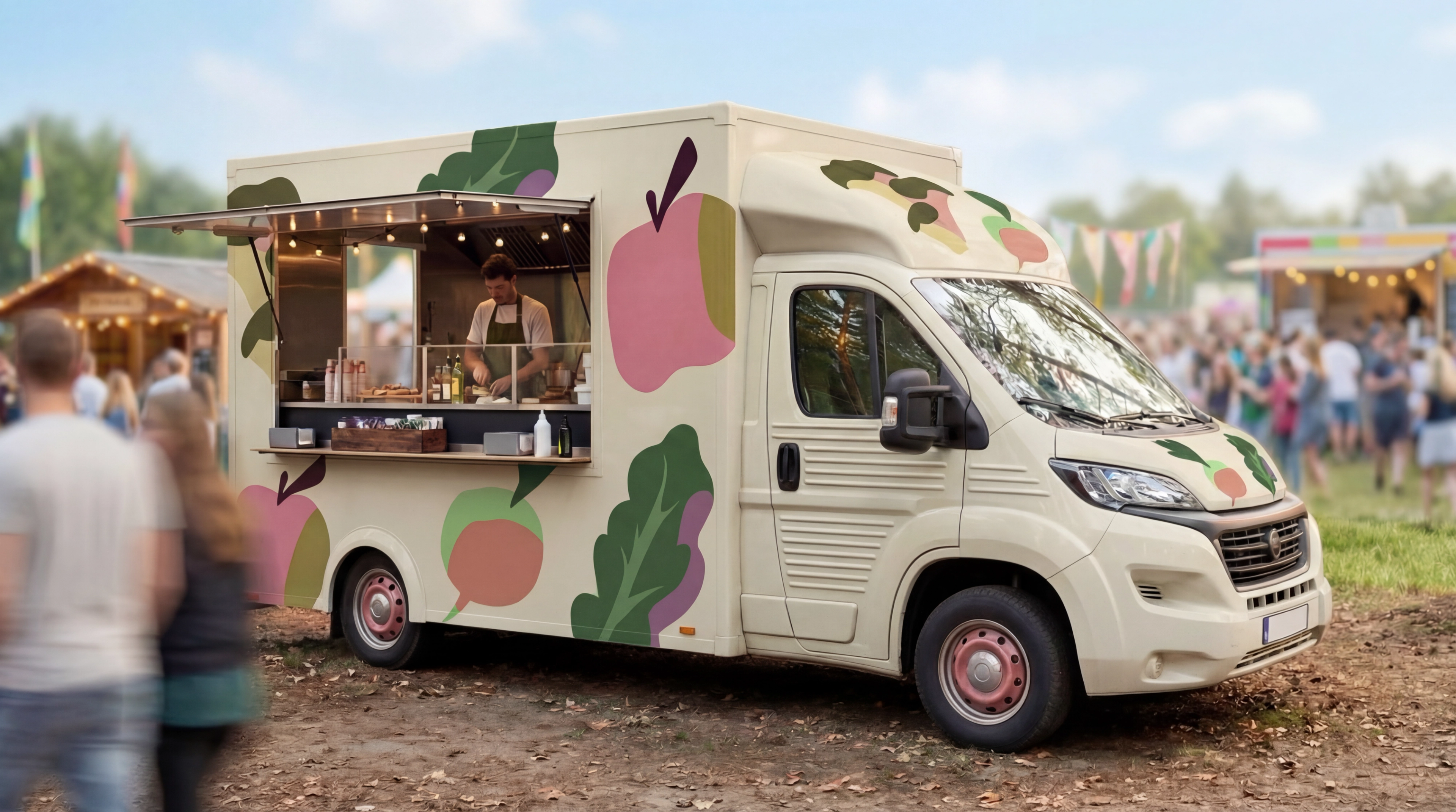 Mockup of van