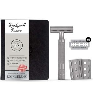 Rockwell 6S Adjustable Stainless Steel Safety Razor - Rockwell safety razor