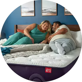 couple whispering in bed