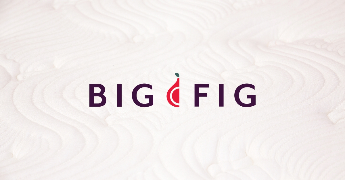 Big Fig Mattress storefront imagery, brand website preview image