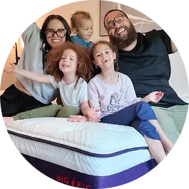 All of The Fielder Family Is Very Comfortable On Big Fig's Luxe Mattress