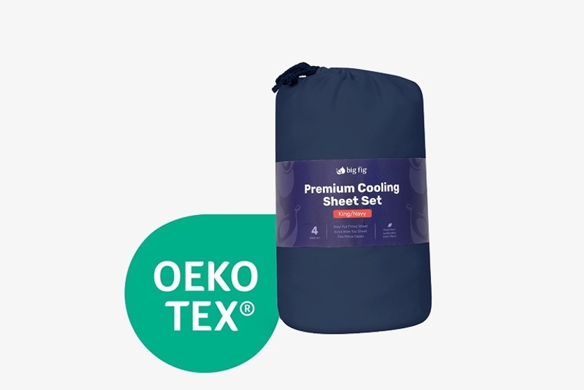 Big Fig's Premium Cooling Sheets Are OEKO-TEX® Certified, Meaning They’ve Been Tested Against 100 Different Criteria And Passed With Flying Colors.