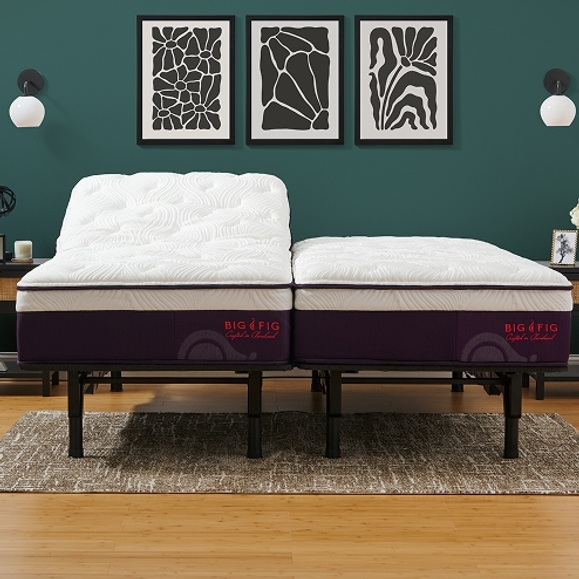 Big Fig's Hybrid Memory Foam Mattress Is Available In Split King Size.