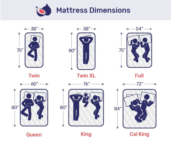 mattress size chart