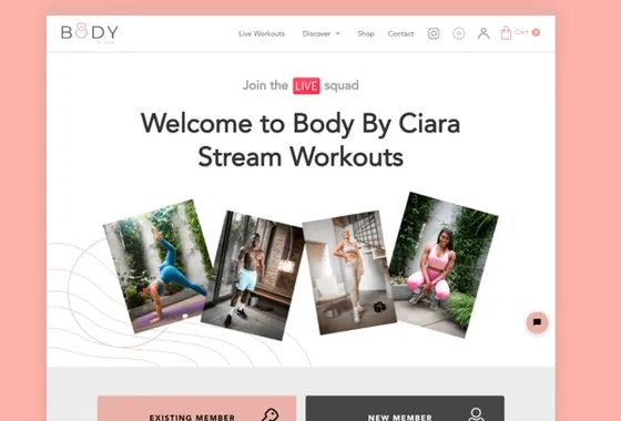 Body by Ciara's fitness subscription platform