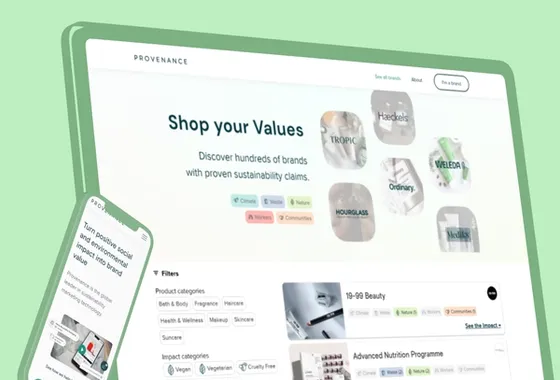 Sustainability marketing technology by Provenance