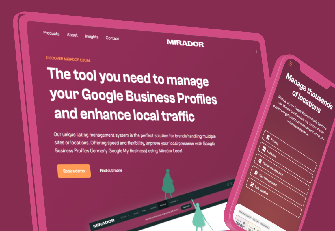 Mirador Local manage business profiles
