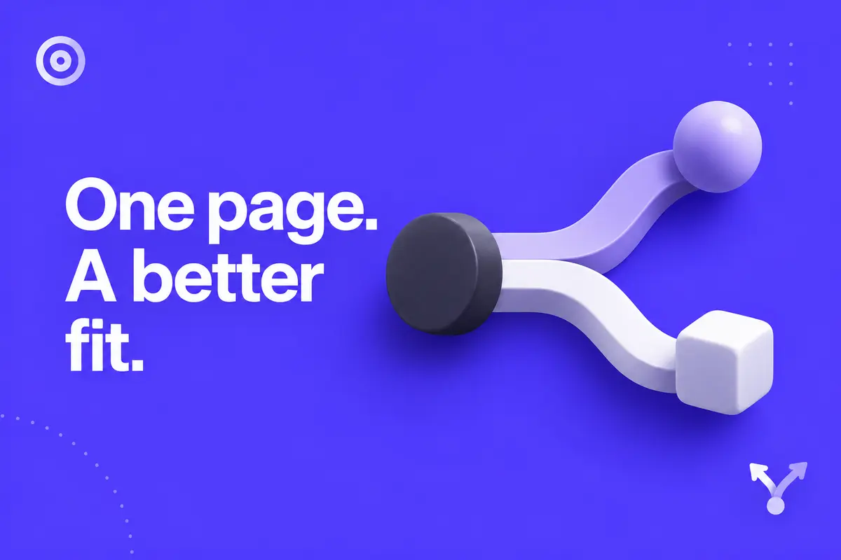 Purple editorial cover for Website Personalisation for Small Teams: Start with One Useful Difference