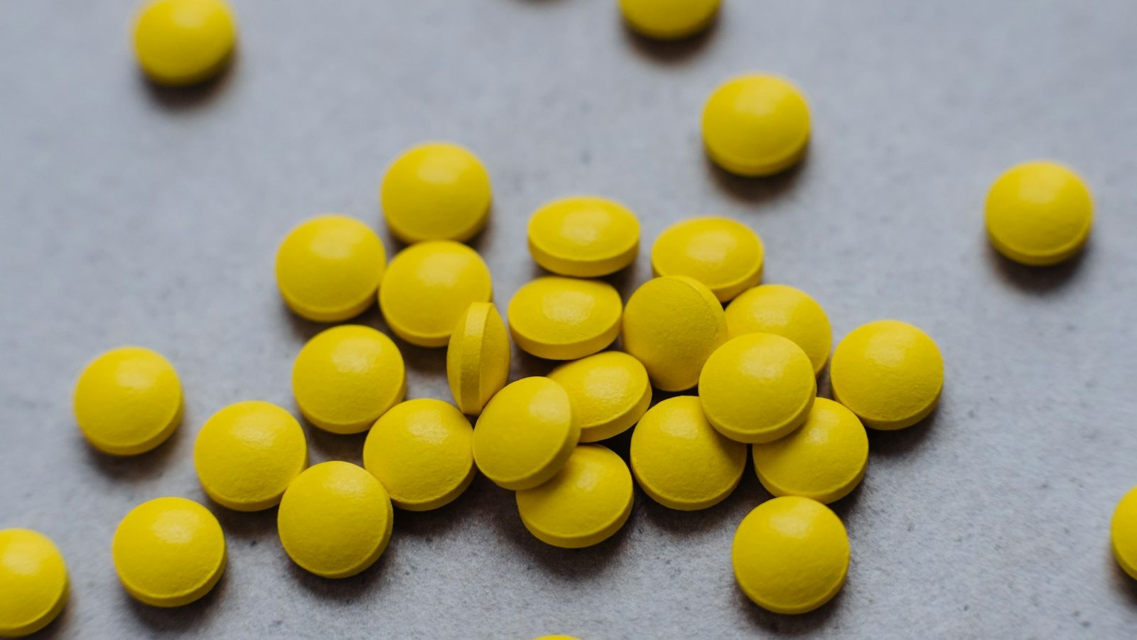 a group of yellow balls