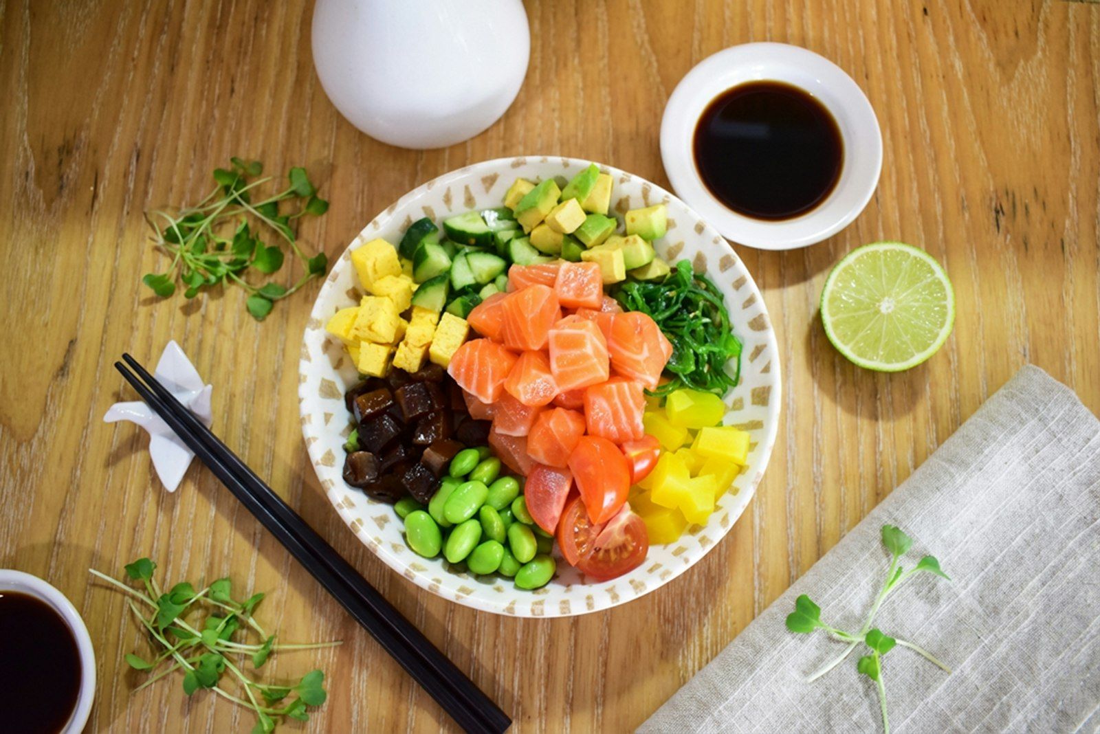 TOFU AND BEAN SPROUT SALAD