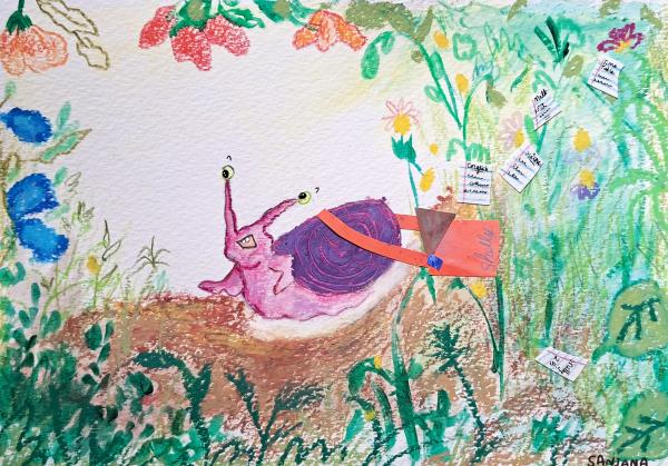 An illustration from "Late Again, Shelly Nelly!"