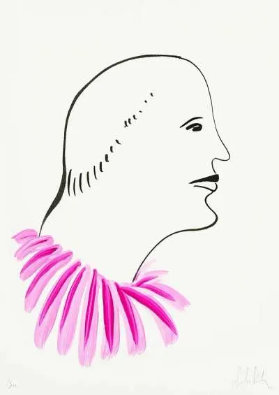 Untitled (magenta) by Nicolas Party