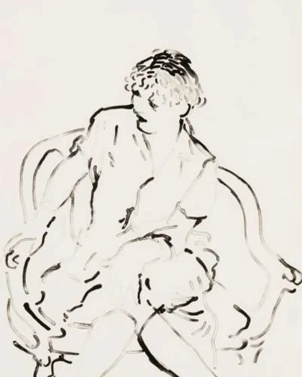 Celia Inquiring by David Hockney